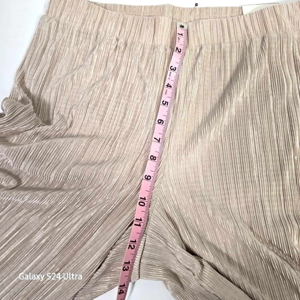 NWT‎ Anne Klein Beige Fully Lined Flowy Trousers Size M - Picture 6 of 11